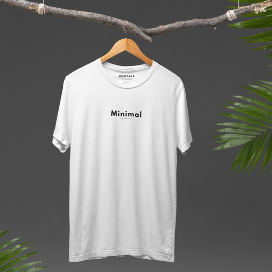 White Minimal Tshirt | Men's