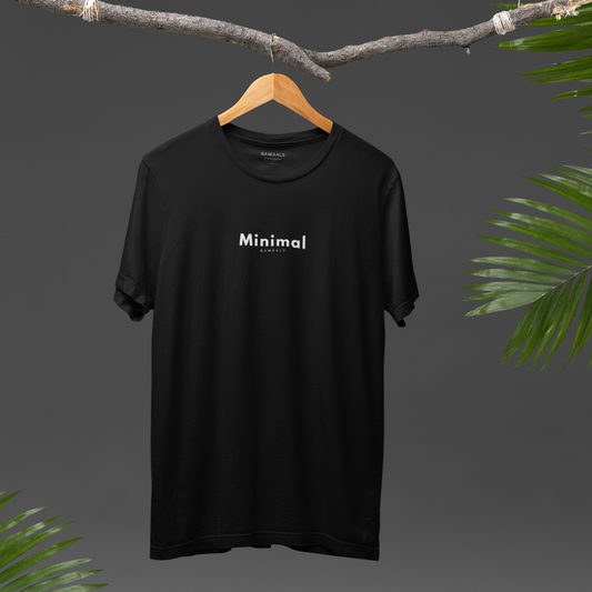 Black Minimal Tshirt | Men's