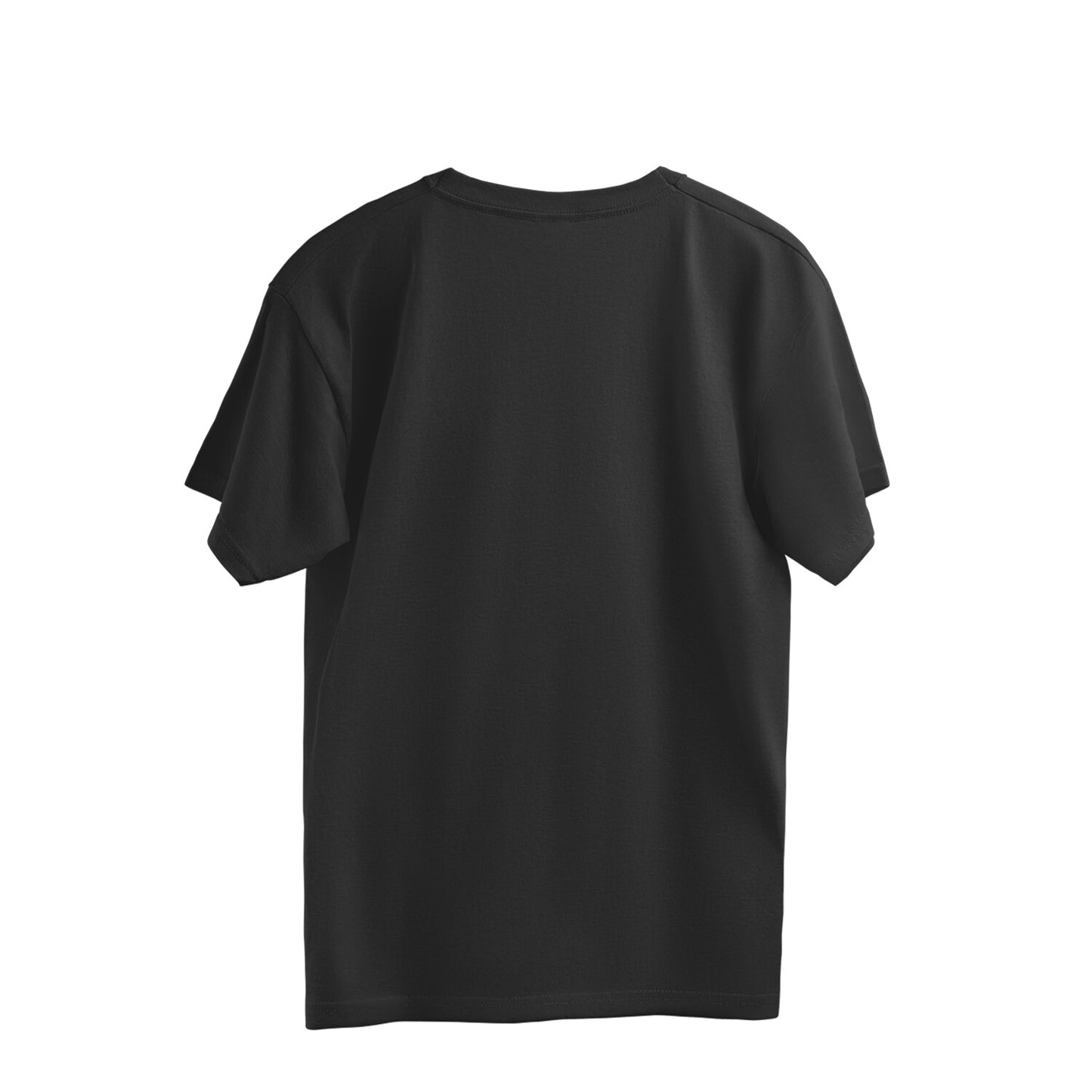 Black Original Character Cotton T-Shirt