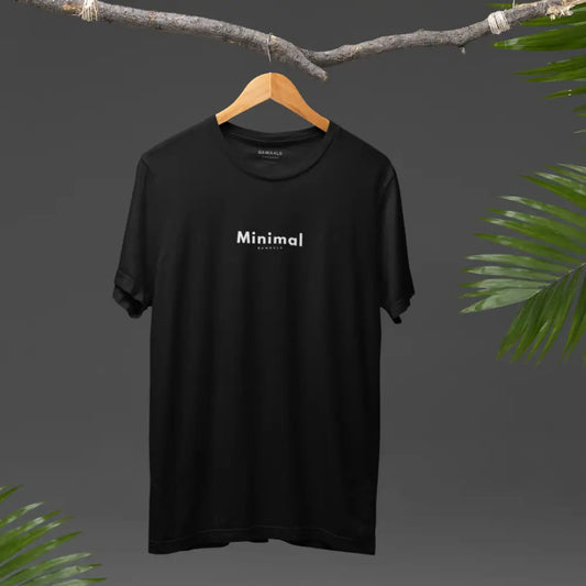 Black Minimal Tshirt | Men’s - Black / S