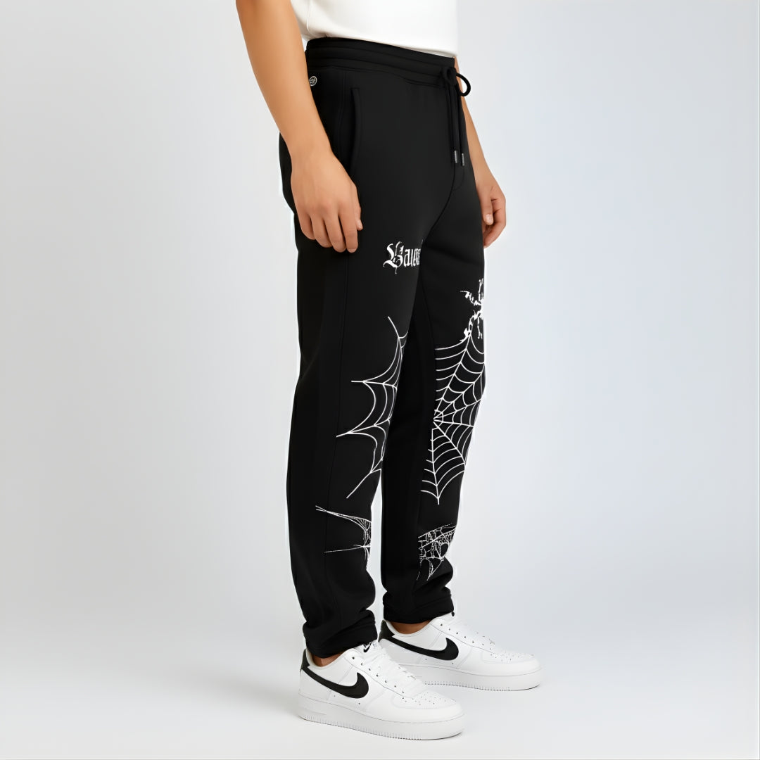 Gothic  Web  Printed SweatPants